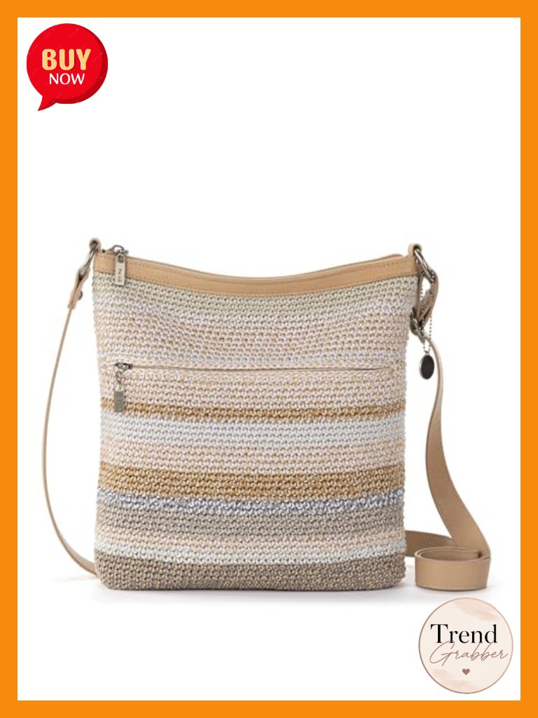 Hand-Crocheted Convertible Crossbody Bag With Adjustable Strap